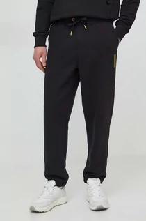 Spodnie męskie - Calvin Klein spodnie dresowe kolor czarny z aplikacją - grafika 1