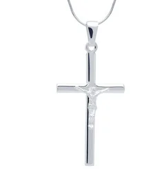 Zawieszka Srebro 925 KRZYŻ delikatny krzyżyk - Biżuteria religijna - miniaturka - grafika 1