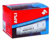 Etykiety do drukarek - APLI 10085 etykiety PVP, fluorescencyjne, zdejmowane, 12,0 x 18,0 mm, pomarańczowe - miniaturka - grafika 1