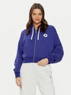Bluzy damskie - Converse Bluza Retro 10026150-A08 Niebieski Loose Fit - miniaturka - grafika 1