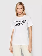 Koszulki sportowe damskie - Reebok T-Shirt Identity HA5738 Biały Relaxed Fit - miniaturka - grafika 1