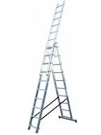 Drabiny - Krause Drabina aluminiowa 3x10 Corda wys.rob. 7,0m - miniaturka - grafika 1