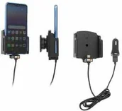 Uchwyty samochodowe do telefonów - Uchwyt uniwersalny regulowany do Samsung Galaxy A53 bez futerału oraz w futerale lub etui o wymiarach: 75-89 mm (szer.), 2-10 mm (grubość) z wbudowanym kablem USB-C oraz ładowarką samochodową - miniaturka - grafika 1