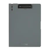 Deski z klipsem - Deska Strigo z górnym klipem A4 szara clipboard deska do pisania - miniaturka - grafika 1