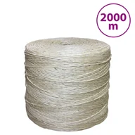 Pasmanteria - vidaXL Sznur, sizal 100%, 3 mm, 2000 m - miniaturka - grafika 1