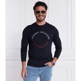 Koszulki męskie - Tommy Hilfiger Longsleeve MONOTYPE ROUNDLE | Slim Fit - grafika 1