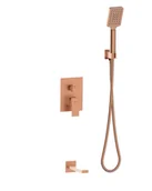 Baterie wannowe i prysznicowe - Zestaw wannowy podtynkowy Valvex Lima miedź mat 2419938 - miniaturka - grafika 1