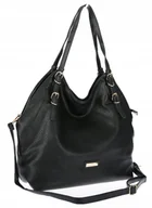 Torebki damskie - Torebka Damska listonoszka worek na ramię duża pojemna torba CH5526 Czarna - miniaturka - grafika 1