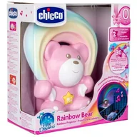 Projektory dla dzieci - Chicco, Rainbow Bear, projektor z odtwarzaczem, różowy - miniaturka - grafika 1