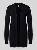 Swetry damskie - Kardigan z prążkowanymi wykończeniami model ‘DOLLIE’ - miniaturka - grafika 1