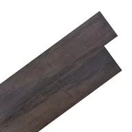 Panele podłogowe - shumee shumee Samoprzylepne panele podłogowe PVC 5,21 m 2 mm ciemny brąz - miniaturka - grafika 1