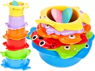 Zabawki do kąpieli - MalPlay, zabawka do kąpieli Piramidka Przelewowa - miniaturka - grafika 1