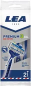 Maszynki do golenia i wkłady - Jednorazowa maszynka do golenia Lea Maquinilla Desechable Premium-3 2 szt (8410737004356) - miniaturka - grafika 1