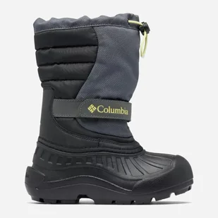 Śniegowce chłopięce wodoodporne Columbia Youth Powderbug Snowlite 2078921089 32 (1US) Ciemnoszare (195981564327) - Buty dla chłopców - miniaturka - grafika 1