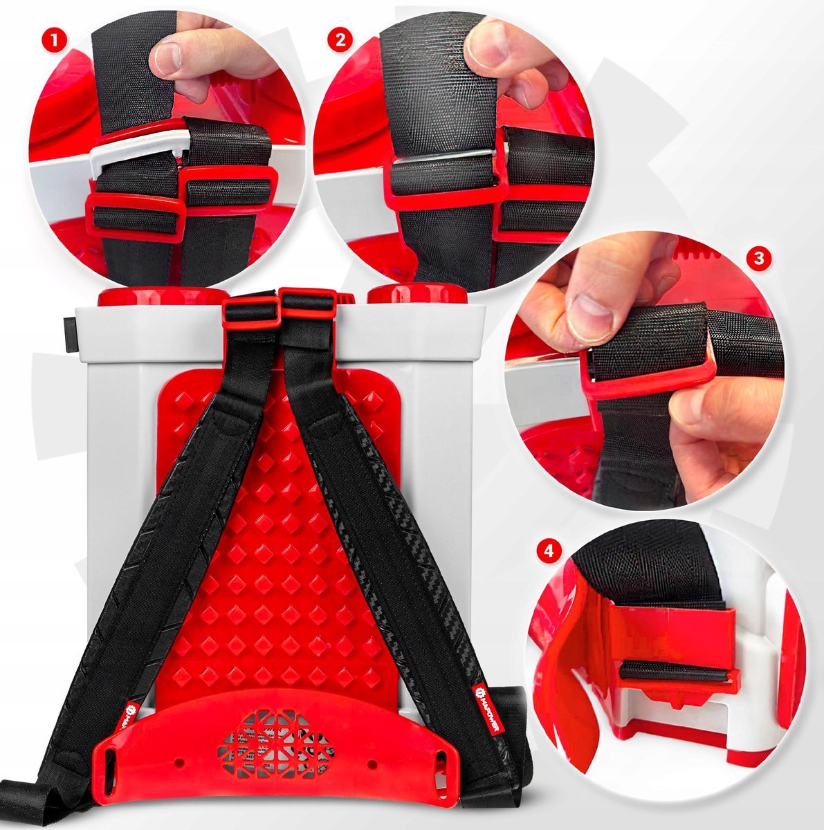 OPRYSKIWACZ AKUMULATOROWY ELEKTRYCZNY AKUMULATOR PLECAKOWY OGRODOWY DUZY