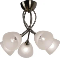 Lampy sufitowe - Żyrandol pięcioramienny patyna - S109-Heles - miniaturka - grafika 1