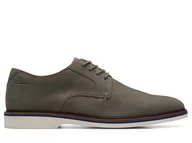 Półbuty męskie - Clarks, Półbuty męskie, Malwood Plain, szare, rozmiar 41 - miniaturka - grafika 1