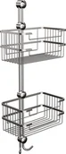 Koszyki łazienkowe - Andex CLASSIC Koszyk podwójny, chrom 071CC - miniaturka - grafika 1
