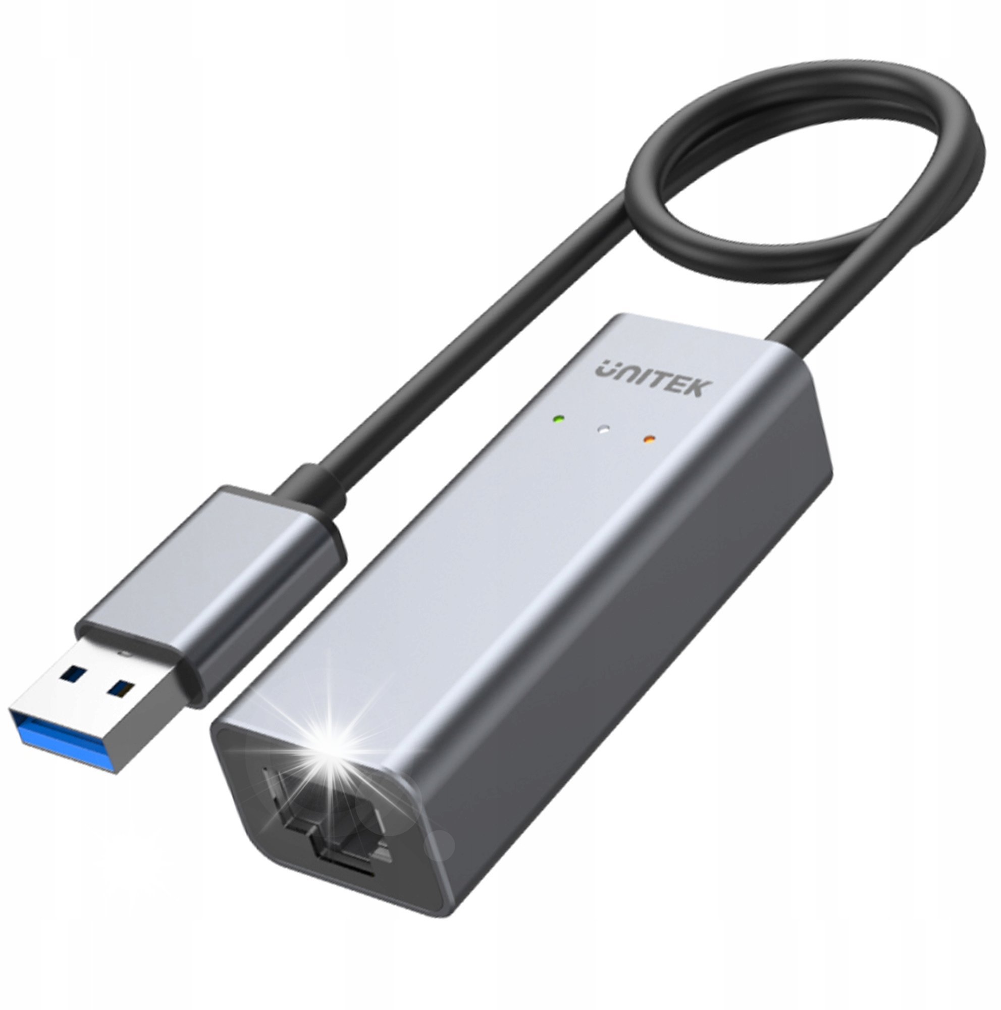 Adapter USB PRZEJŚCIÓWKA Unitek U1313C ADAPTER KOMPUTEROWY USB-A/C na Ethernet RJ-45