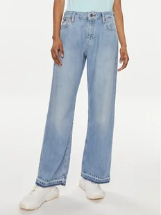 Pepe Jeans Jeansy PL204694 Niebieski Loose Fit - Spodnie damskie - miniaturka - grafika 1