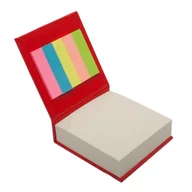 Gadżety  do biura - Blok Z Karteczkami, Czerwony - miniaturka - grafika 1