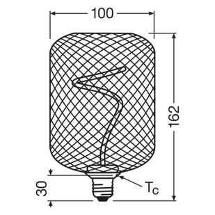 OSRAM Decor LED Spiral Filament Square E27 3,5W złota 1800K - Żarówki LED - miniaturka - grafika 1