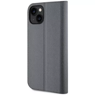 Karl Lagerfeld KLBKP14SSANKCPG iPhone 14 6.1" bookcase srebrny/silver Saffiano Karl & Choupette - Etui i futerały do telefonów - miniaturka - grafika 2