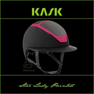 Kask Sport Kask Star Lady Painted - KASK - czarny/fuksja - roz. 50-54 - Kaski do jazdy konnej - miniaturka - grafika 1