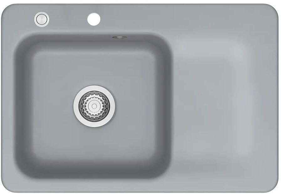 SYSTEMCERAM Zlewozmywak Juna 75 Titan, zlewozmywak ceramiczny, korek manualny 5013 01 78