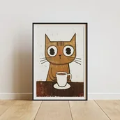 Obrazy i zdjęcia - Plakat - Kawa z kitkiem - miniaturka - grafika 1