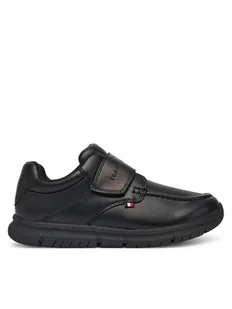 Tommy Hilfiger Półbuty Low Cut Velcro Shoe T3B4-33176-1355 S Czarny - Buty dla chłopców - miniaturka - grafika 1