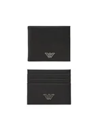 Portfele - Emporio Armani Zestaw portfel i etui na karty Y4R237 Y138E Czarny - miniaturka - grafika 1
