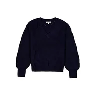 Swetry damskie - Garcia Sweter damski, granatowy, XL (DE) - miniaturka - grafika 1