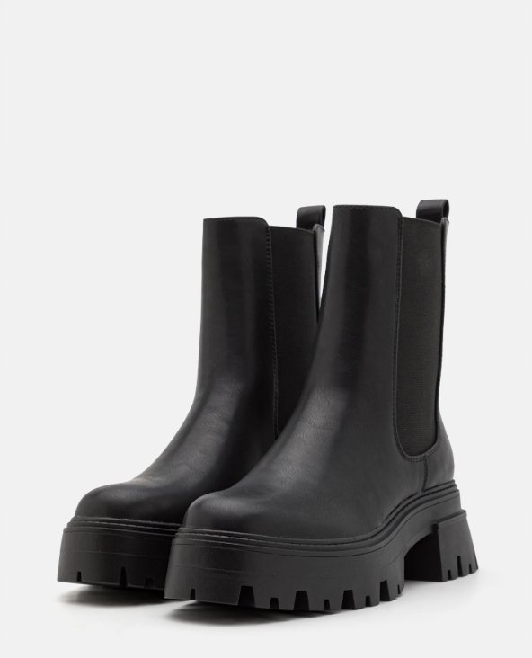 EVEN ODD BOTKI CZARNE WSUWANE DAMSKIE GŁADKIE 38 Ż7B