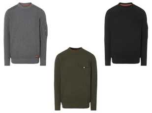 LIVERGY® Sweter męski dzianinowy z bawełną - Swetry męskie - miniaturka - grafika 1