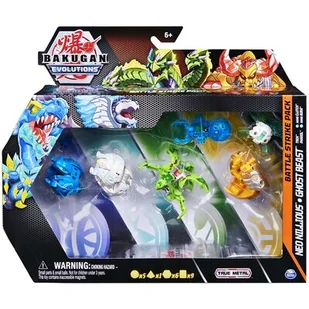 Bakugan Evolutions Battle Strike Pack 6 figurek i karty - Figurki dla dzieci - miniaturka - grafika 1