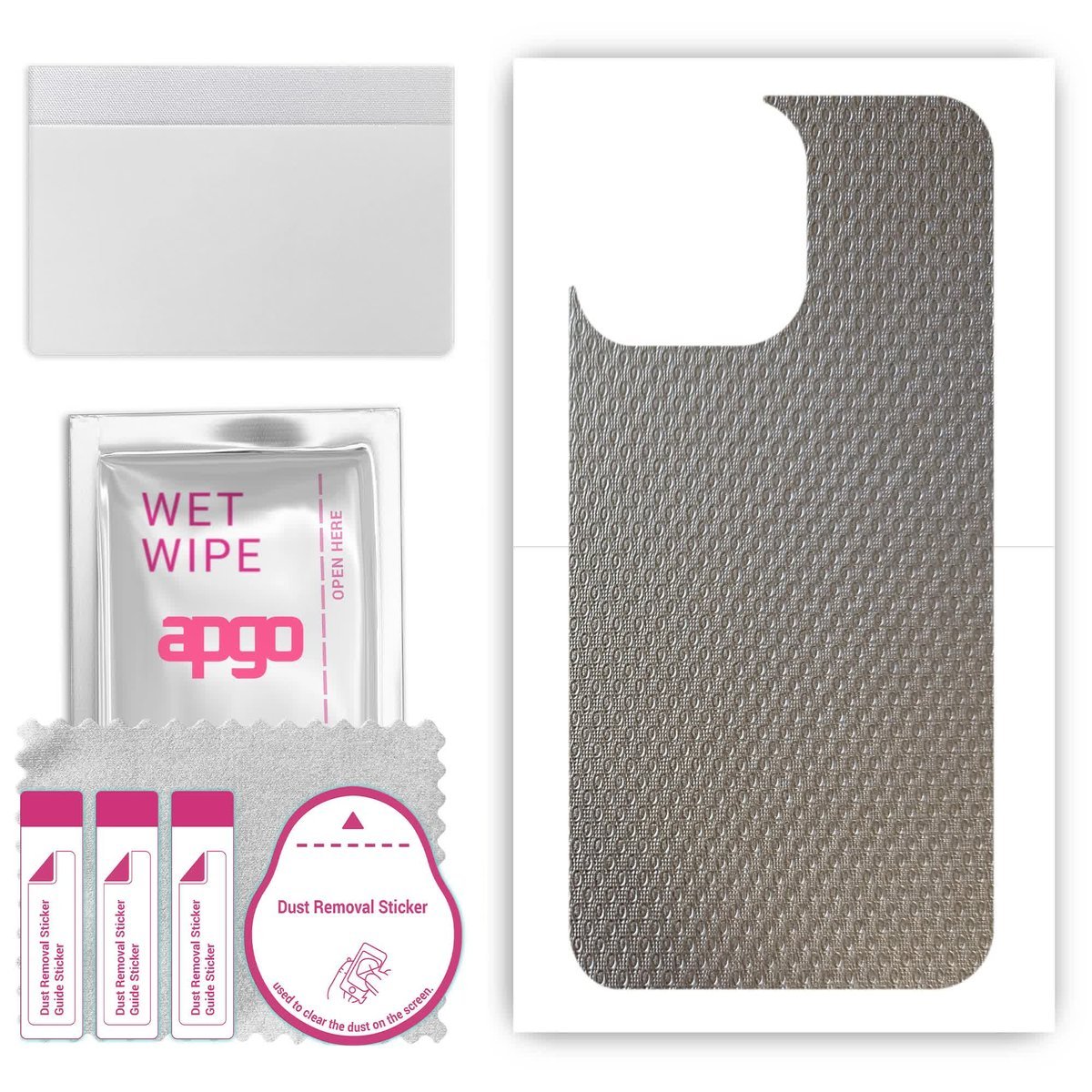 Folia naklejka skórka strukturalna na TYŁ do Motorola Edge 50s Pro - Aluminium krople - apgo SKINS