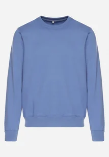 Niebieska Bluza z Bawełną i Ściągaczami Asallo - Bluzy męskie - miniaturka - grafika 1