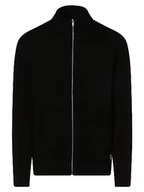 Swetry męskie - Bestseller A/S Męski kardigan JJEHILL Knit Turtle Zip NOOS kardigan z dzianiny, czarny, S, czarny, S - miniaturka - grafika 1