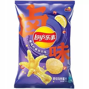 Chipsy Lay's Hot Sour Lemon Braised Chicken Feet Duszone Kurze Łapki 70g - Chipsy - miniaturka - grafika 1