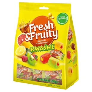 Galaretki Fresh&Fruity Kwaśne Wawel 245g - Bombonierki i czekoladki - miniaturka - grafika 1
