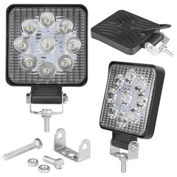 Lampa robocza Led 27W Halogen Szperacz 12V 24V