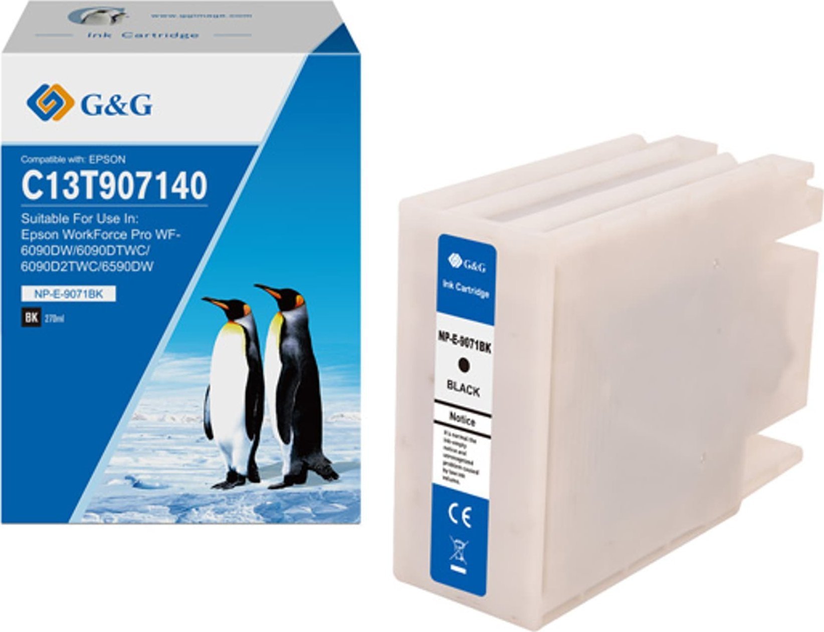 Tusz G&G G&G kompatybilny ink / tusz z C13T907140, NP-E-9071BK, black