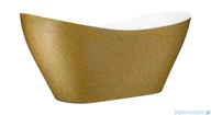 Wanny z hydromasażem - Besco Viya Glam złota 170x72cm wanna wolnostojąca + odpływ klik-klak #WMD-170-VZ | - miniaturka - grafika 1