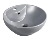 Umywalki - Novoterm Umywalka nablatowa KR-191 SZARY - miniaturka - grafika 1