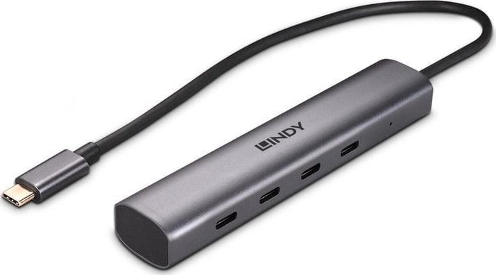 HUB USB Lindy USB 4 Port USB 3.2 Gen 2 Typ C Hub 43384