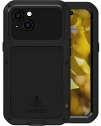 LOVE MEI Etui pancerne + szkło Powerful do iPhone 15, czarne - Etui i futerały do telefonów - miniaturka - grafika 1