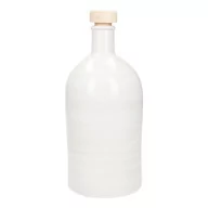 Pozostałe akcesoria kuchenne - Biała ceramiczna butelka na olej Brandani Maiolica, 500 ml - miniaturka - grafika 1