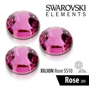 Cyrkonie A'la Swarovski SS10 Rose 50szt - Ozdoby do paznokci - miniaturka - grafika 2