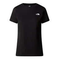 Koszulki sportowe damskie - Koszulka The North Face Simple Dome 0A87NHJK31 - czarna - miniaturka - grafika 1